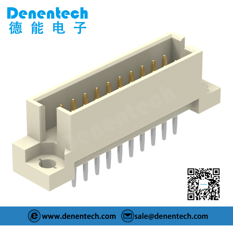 Denentech热销产品2.54mm双排180度插板公座 DIN41612连接器