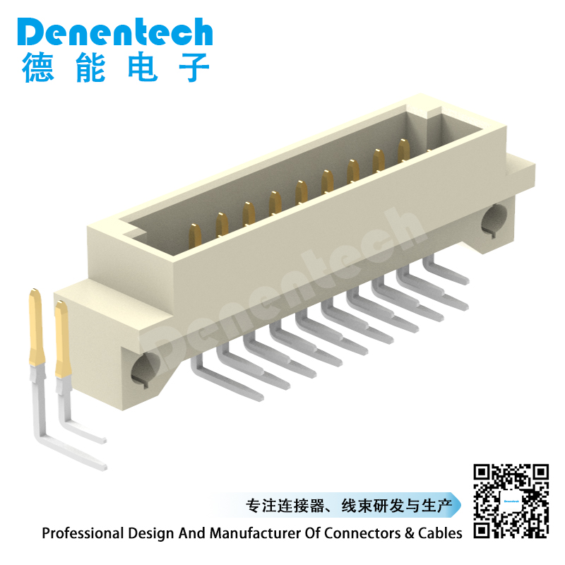 Denentech高质量产品2.54mm双排90度公座连接器DIN41612连接器