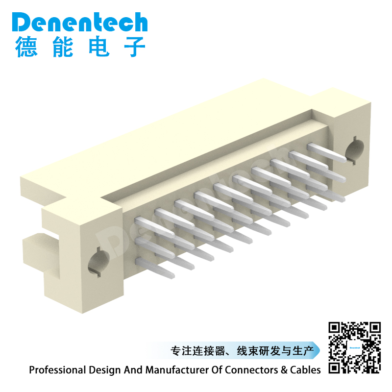 Denentech工厂直销2.54mm三排180度插板公座DIN41612连接器
