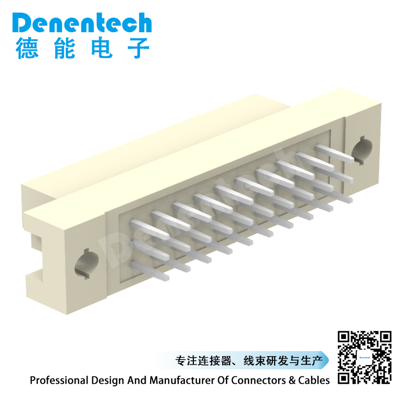 Denentech hot selling 2.54MM single row female straight DIP DIN41612 Connector