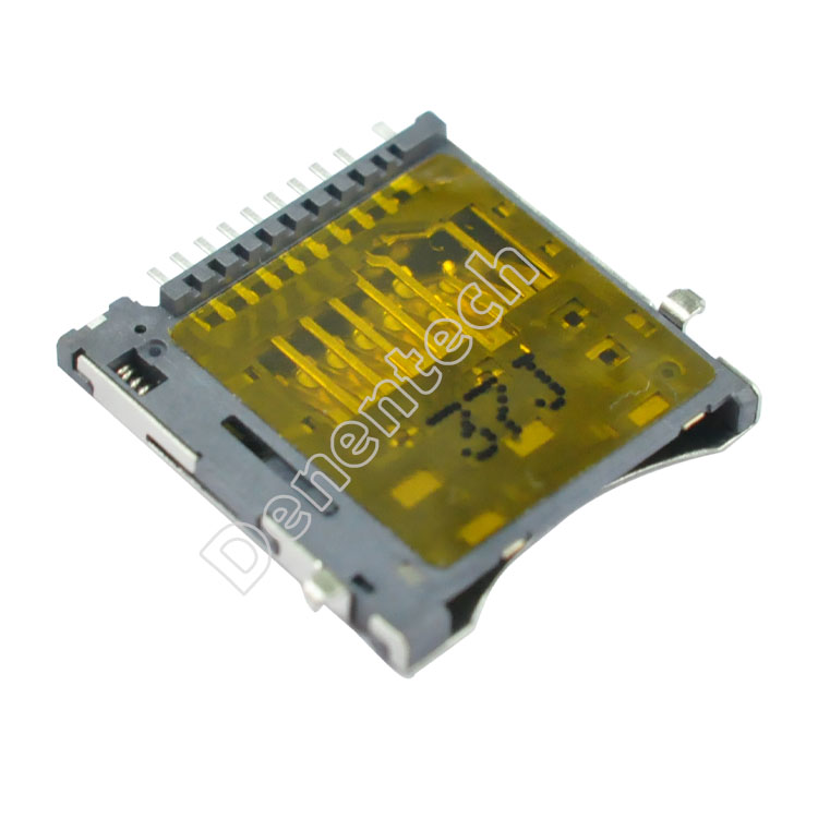 Denentech MicroSD 4.0 H1.67 push-push card connector memory SD card connector