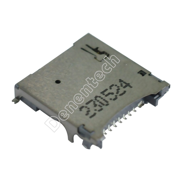 Denentech MicroSD 4.0 H2.7 push-push card connector sd card connector smt