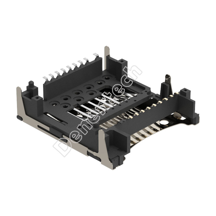 Denentech MicroSD 4.0 Standoff 2.43 push memory SD card connector