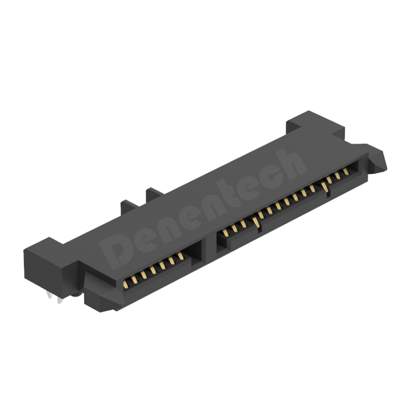 Denentech hot sale SATA 7+15p Female H3.50 SMT 22pin sata connector 