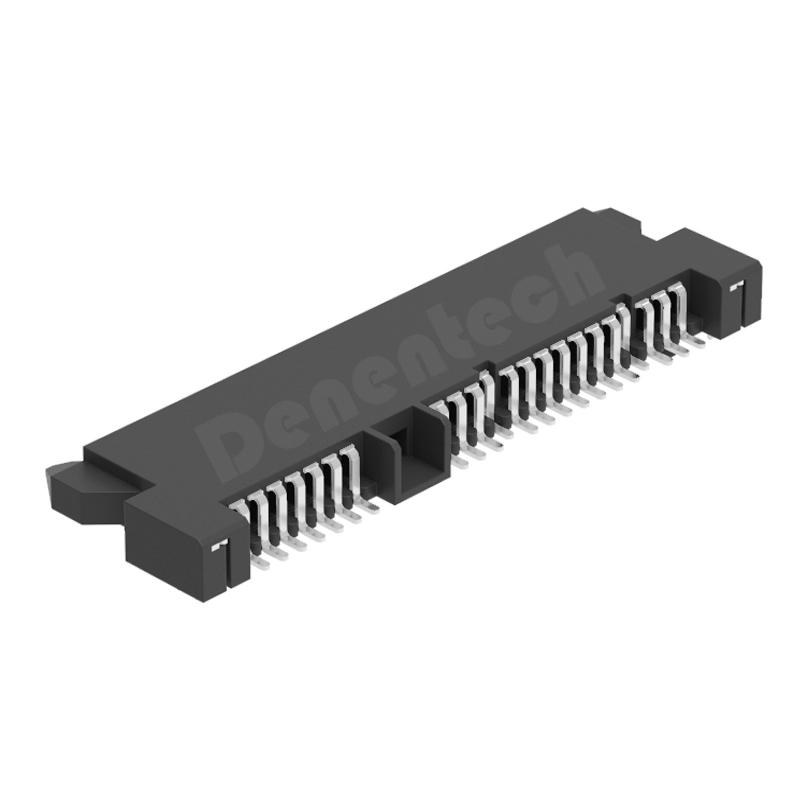 Denentech good quality factory directly SATA 7+15P H3.50 Female SMT sata connector 