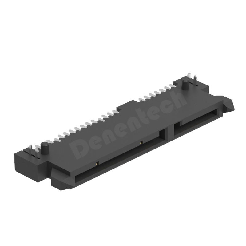 Denentech hot sale SATA 7+15p Female H3.50 SMT 22pin sata connector 