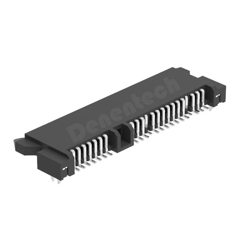 Denentech professional factory SATA 7+15p Female H4.20mm SMT sata data transmission interface connector