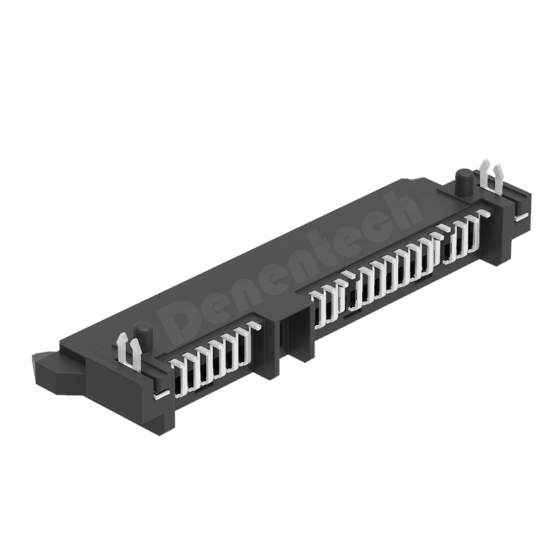 Denentech professional factory SATA 7+15P Female H5.60mm SMT ite sata connector