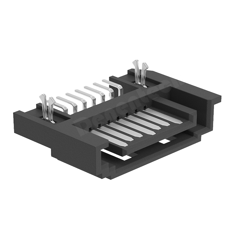 Denentech promotional SATA 7P Male SMT With Peg sata connector 