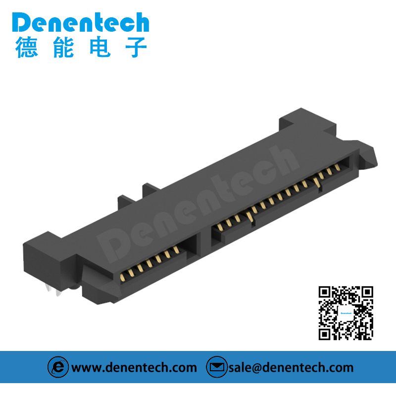 Denentech hot sale SATA 7+15p Female H3.50 SMT 22pin sata connector 