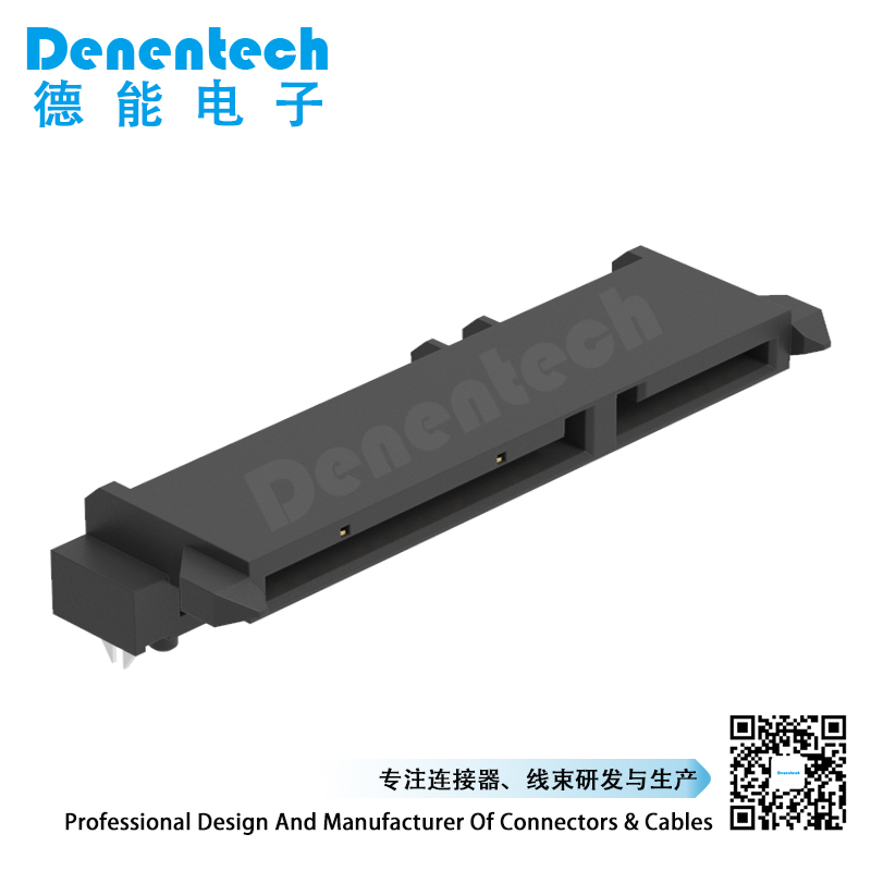 Denentech best quality SATA 7+15P Female H6.74mm SMT sata connector