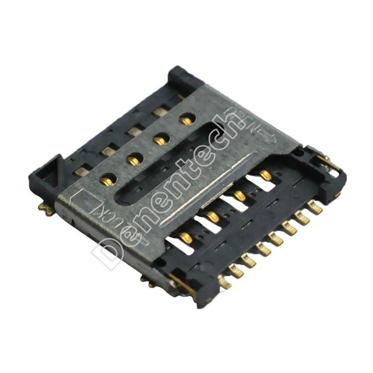 Denentech low price of MICRO SIM CARD H1.50 card connector