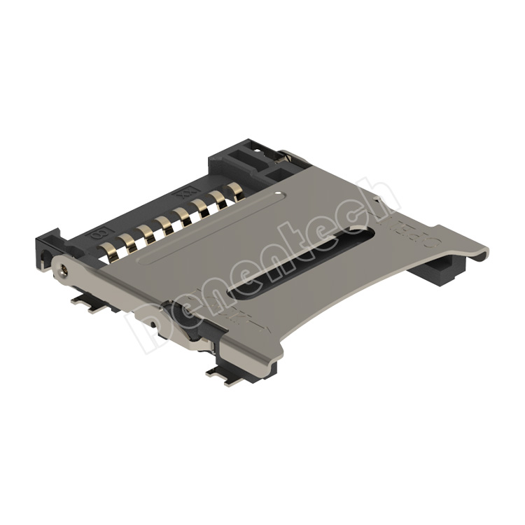 Denentech TF 1.85  card connector with shrapnel Memory micro sd tf card connector