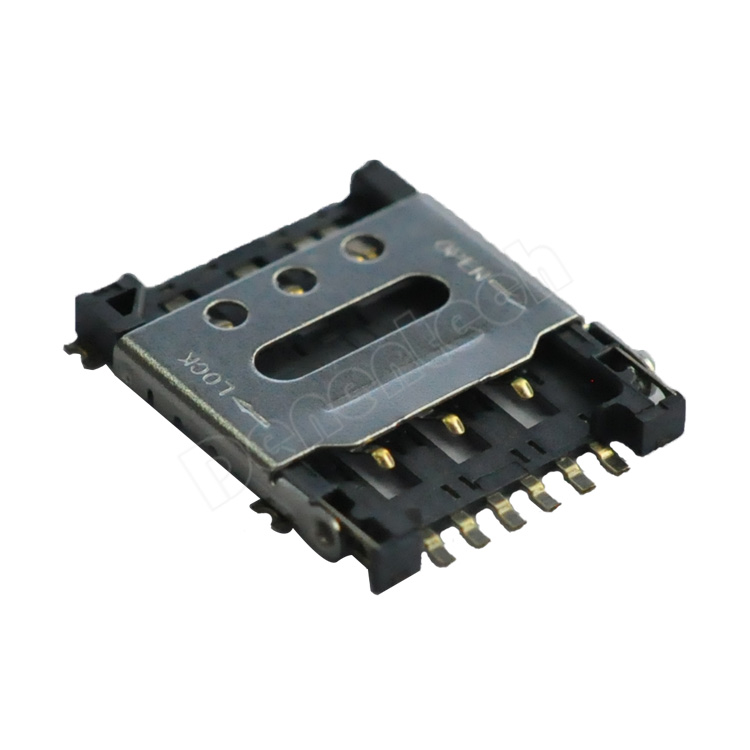 Denentech factory directly supply NanoSIM  H1.40 7P  card connector With switch