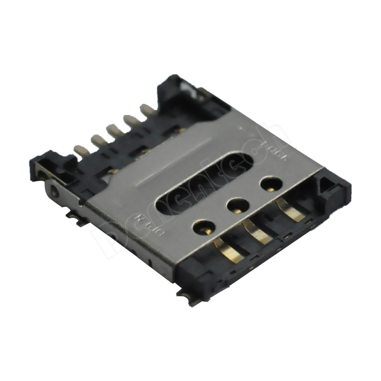Denentech factory custom NANO SIM 6P H1.45  card connector  