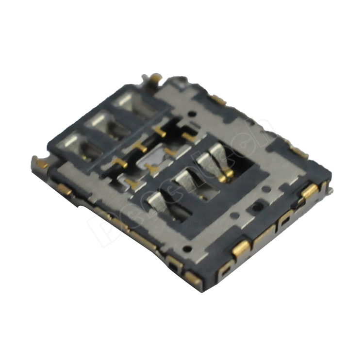 Denentech high quality NANO SIM H1.5  SMT card connector 