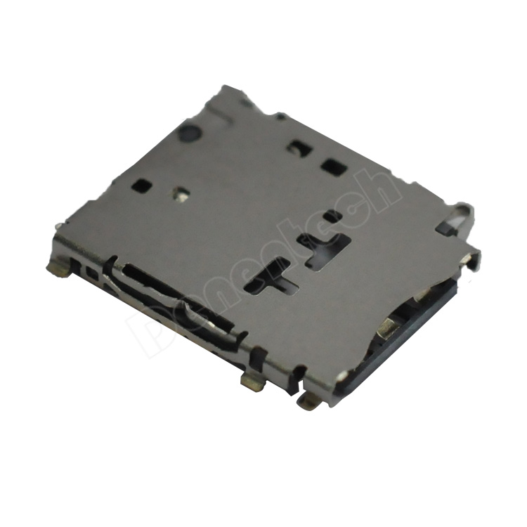 Denentech high quality NANO SIM H1.5  SMT card connector 
