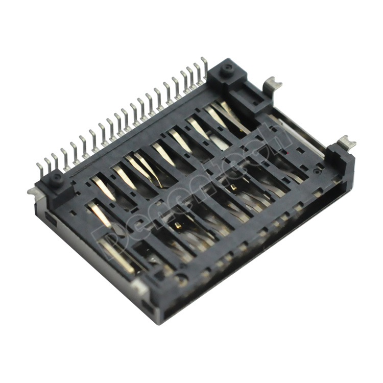 Denentech connector manufacturer SD 7.0 upper H5.0 Non-Push sd card connector smt sd card socket connector