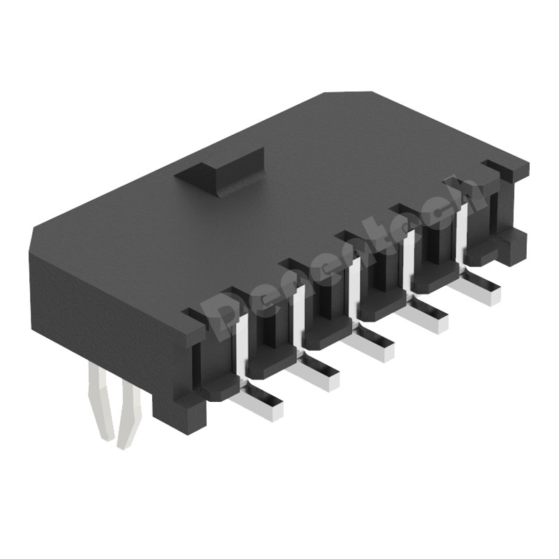 Denentech single row right angle SMT 3.00mm smd wafer Wire to-Board connector with peg