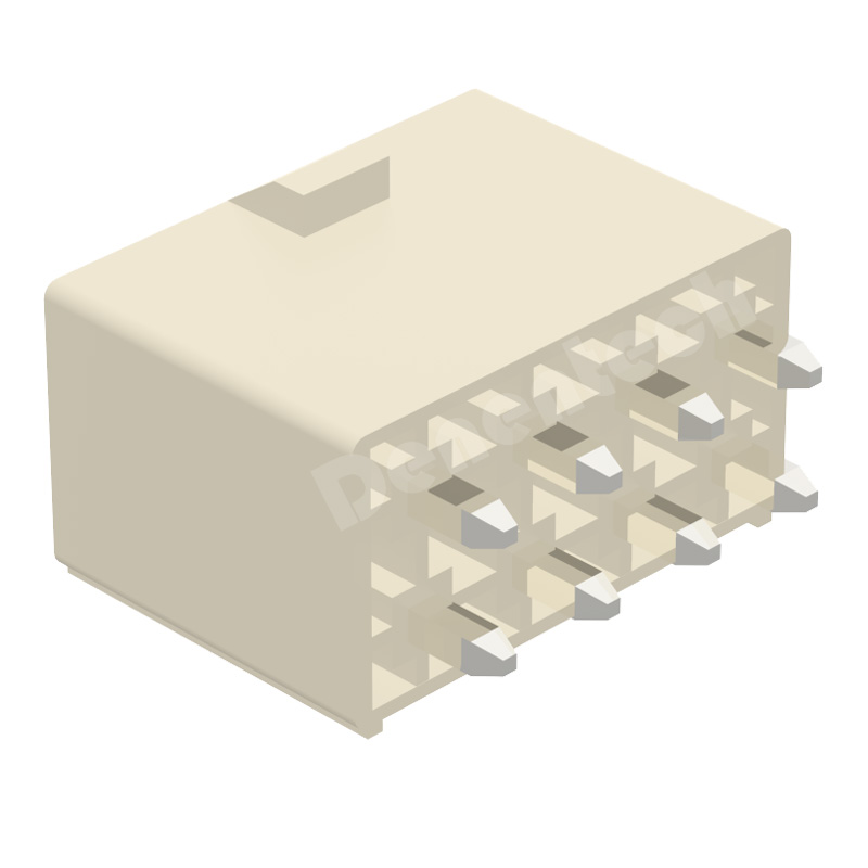 Denentech ATX dual row straight DIP 4.20mm pcb wafer housing connectors