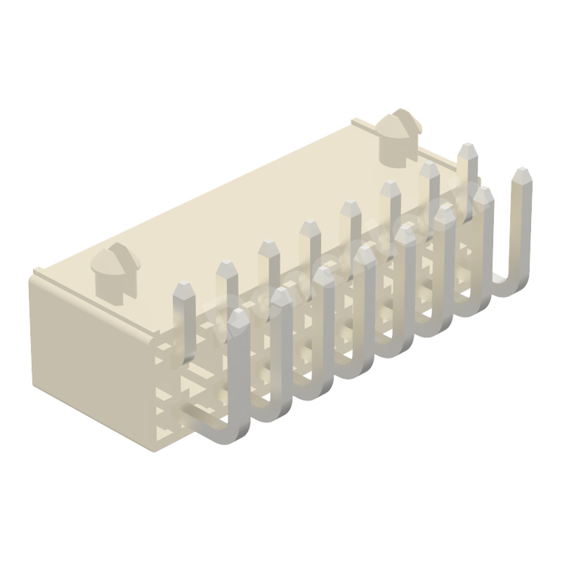 Denentech dual row right angle DIP 4.20mm board wafer housing connectors