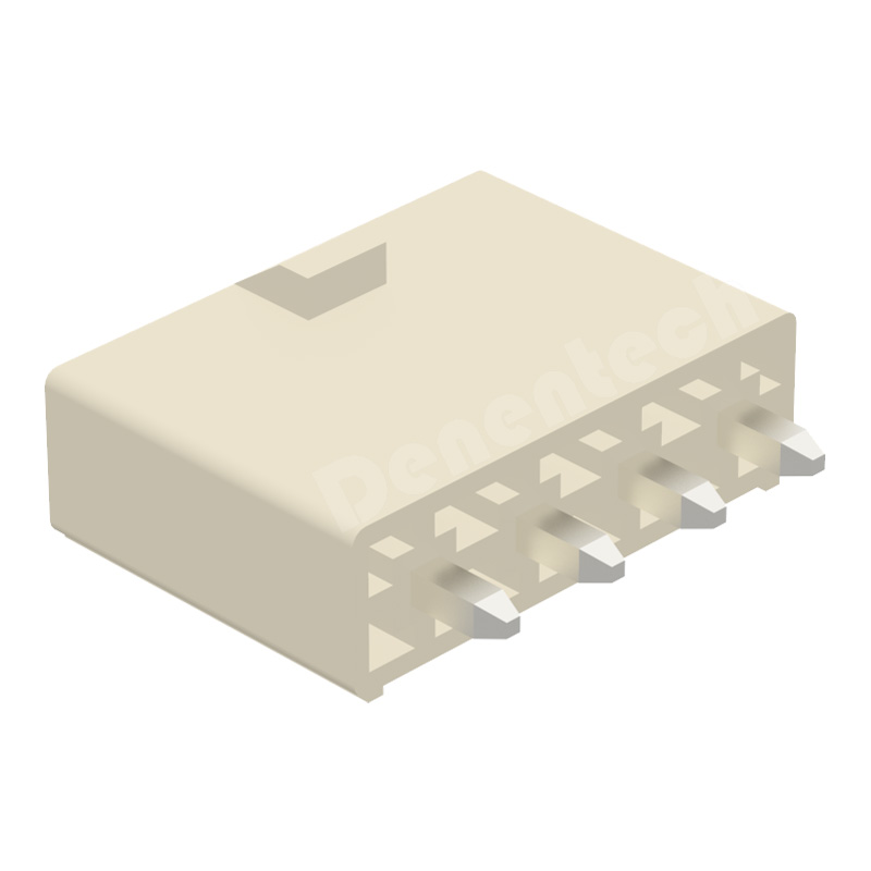 Denentech single row straight 4.20mm board  wafer connector header