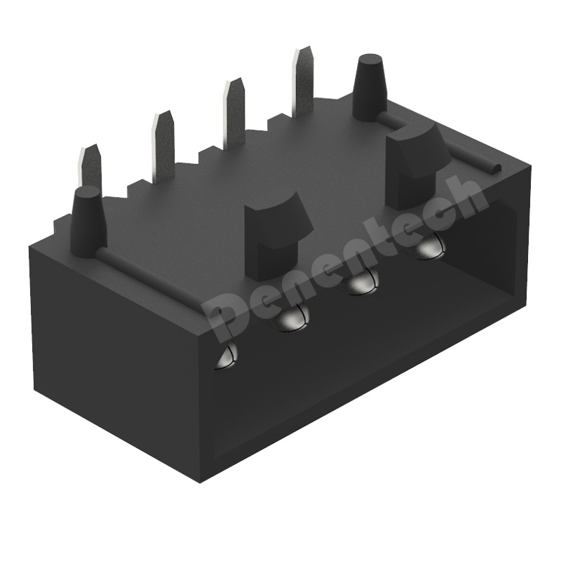 Denentech 4P single row right angle 5.08MM smd wafer housing connectors