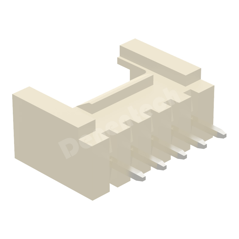 Denentech HY single row straight SMT pcb 4 pin 2.00mm wafer connector with lock