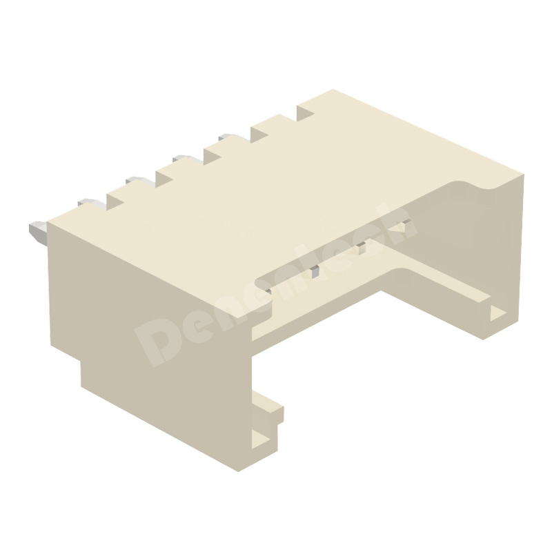 Denentech HY single row straight SMT pcb 4 pin 2.00mm wafer connector with lock