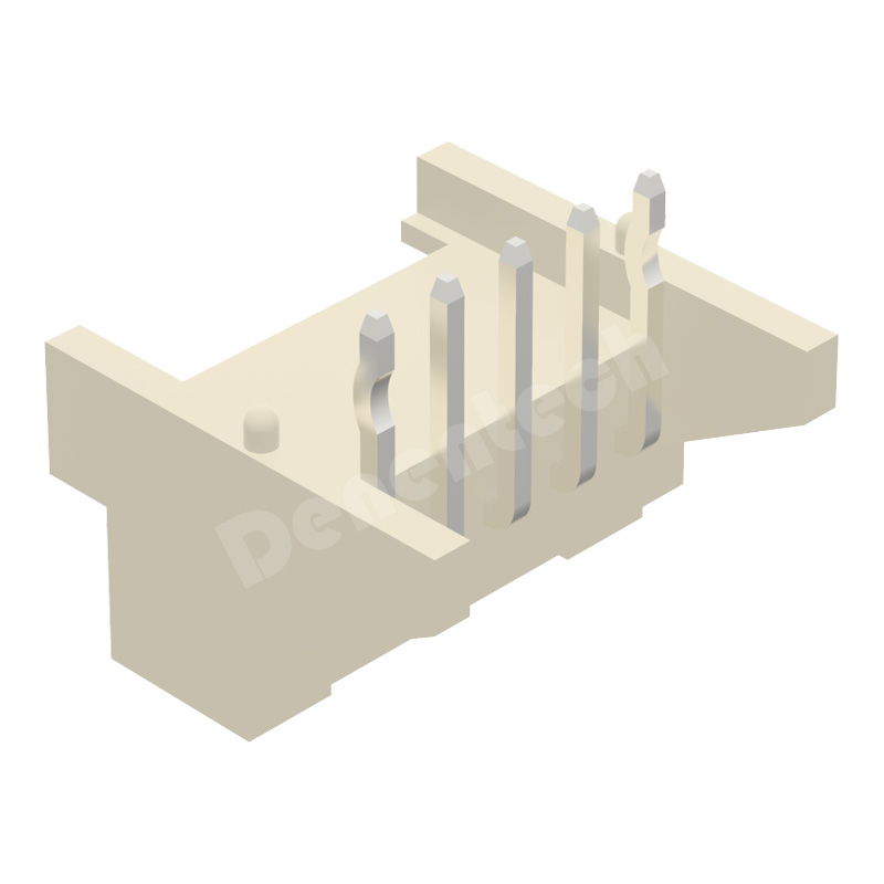 Denentech PEA single row right angle locating 2.0MM wafer connector Wire to-Board connector with lock