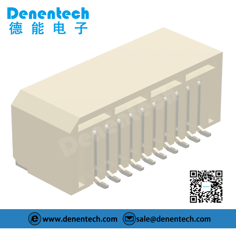 Denentech 厂家现货接插件 H3.9双排90度SMTwafer插座 针座 弯针连接器 PCB板连接器