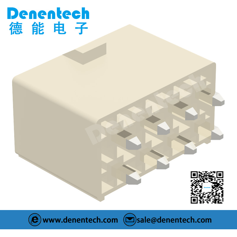 Denentech ATX双排180度DIP 4.20mmWafer 接线端子 胶壳 插座 接插件连接器