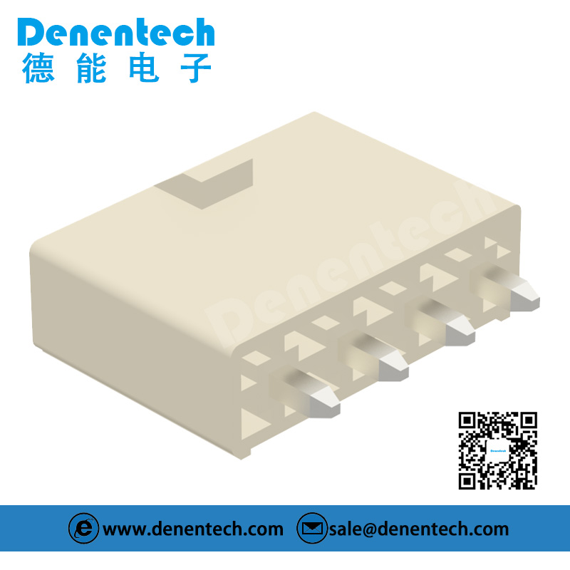 Denentech single row straight 4.20mm board  wafer connector header
