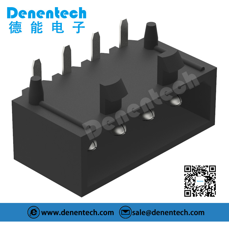 Denentech 大4P单排90度  5.08mmWafer 端子线 接插件 接线端子连接器