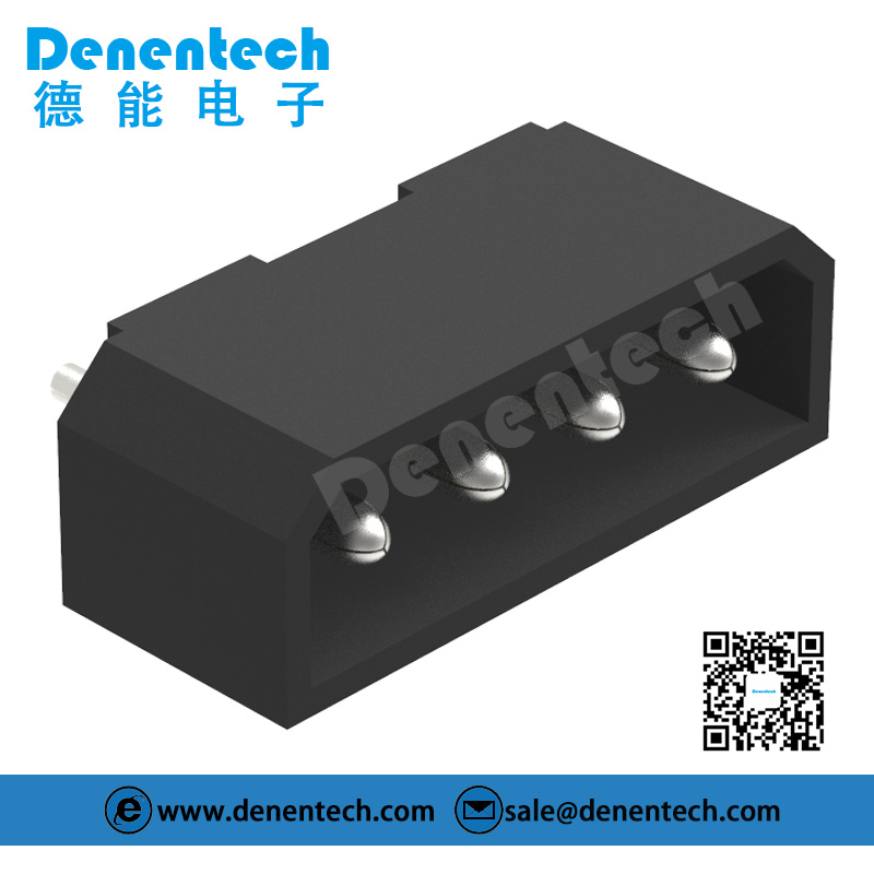 Denentech 4P single row right angle straight (hollow pin) 5.08MM wafer Wire to-Board connector