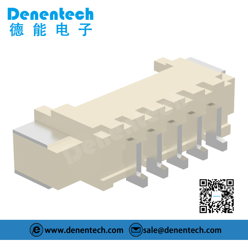 Denentech厂家批发MX单排90度SMT 1.25mm Wafer接线端子 针座 接插件连接器