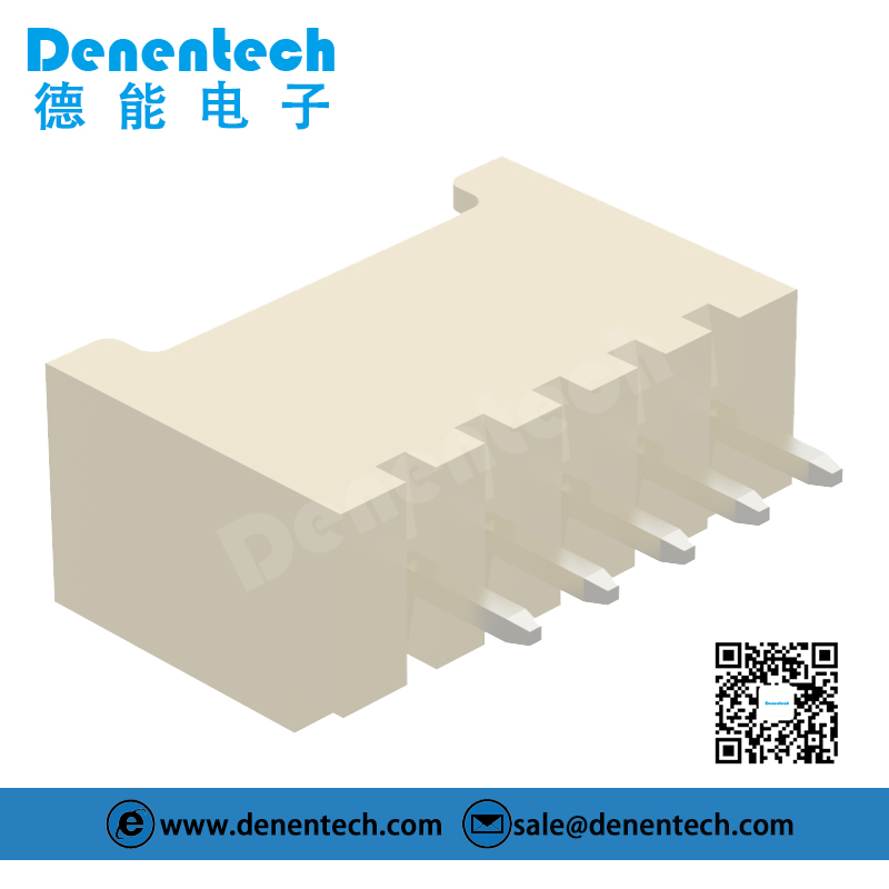Denentech HY single row straight SMT pcb 4 pin 2.00mm wafer connector with lock