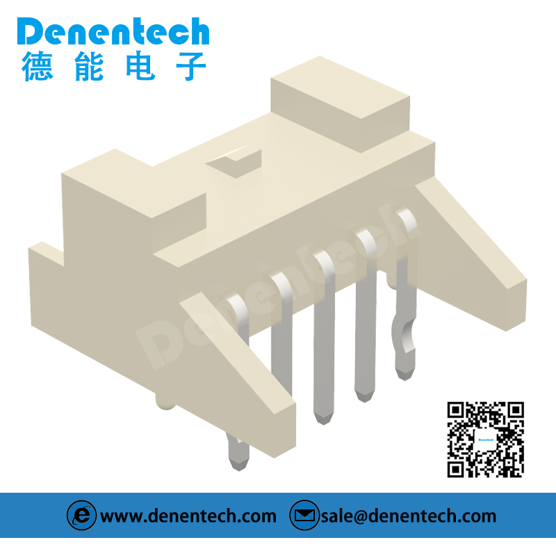 Denentech PEA single row right angle locating 2.0MM wafer connector Wire to-Board connector with lock