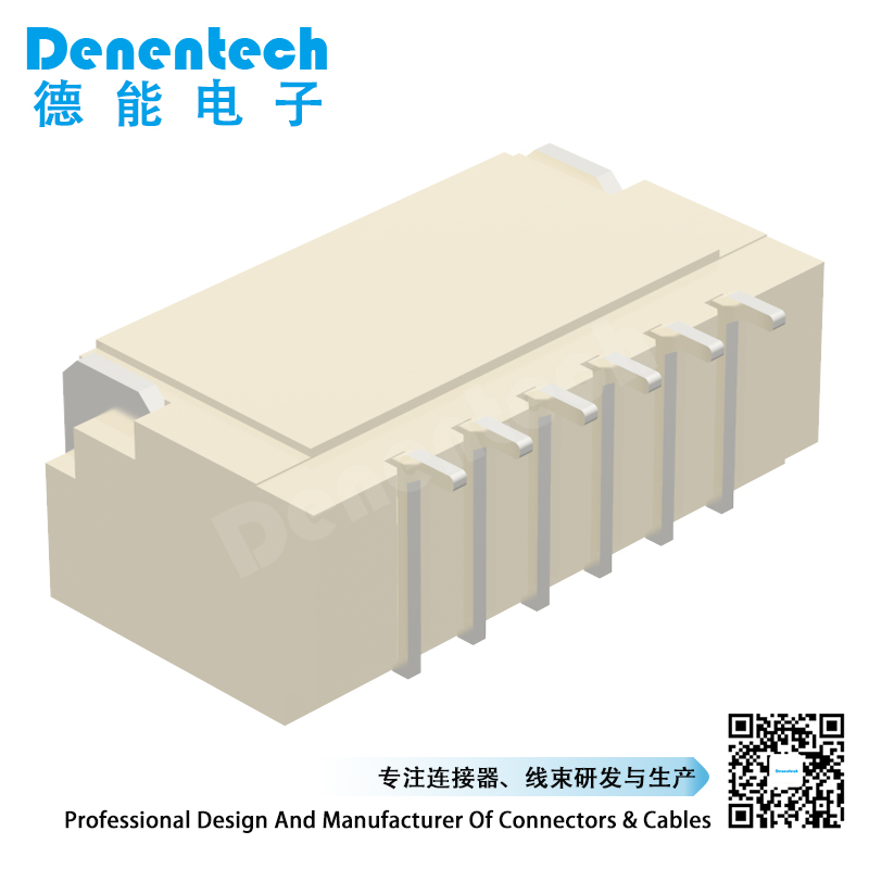Denentech工厂直销1.0WaferH3.0单排90度SMT 1.0wafer连接器接插件端子胶壳端子