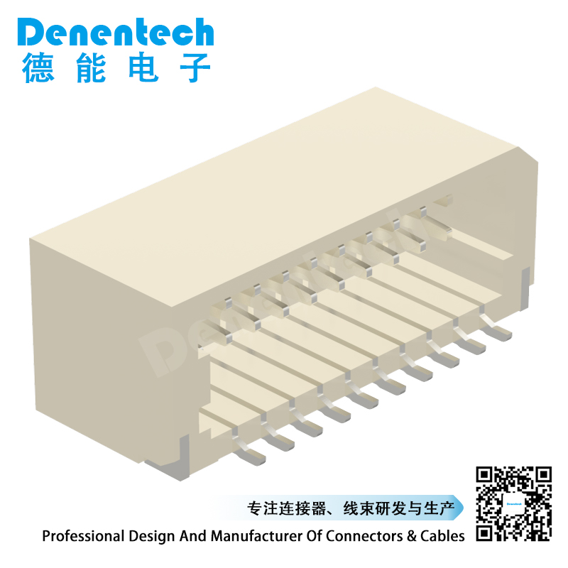 Denentech 厂家现货接插件 H3.9双排90度SMTwafer插座 针座 弯针连接器 PCB板连接器