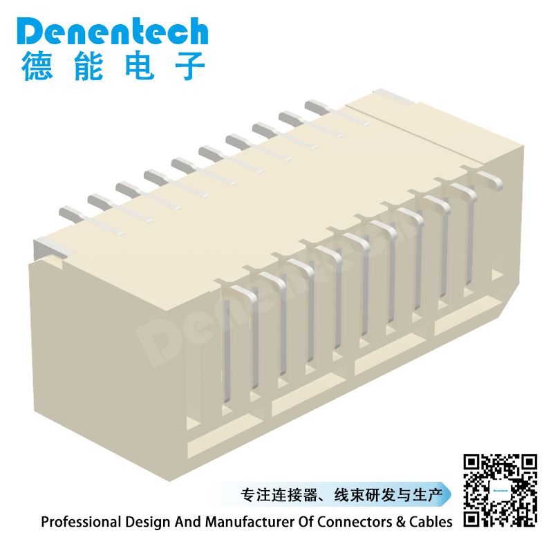 Denentech H3.9MM dual row right angle SMT 5 pin harness connector 1.00mm wafer connector in stock