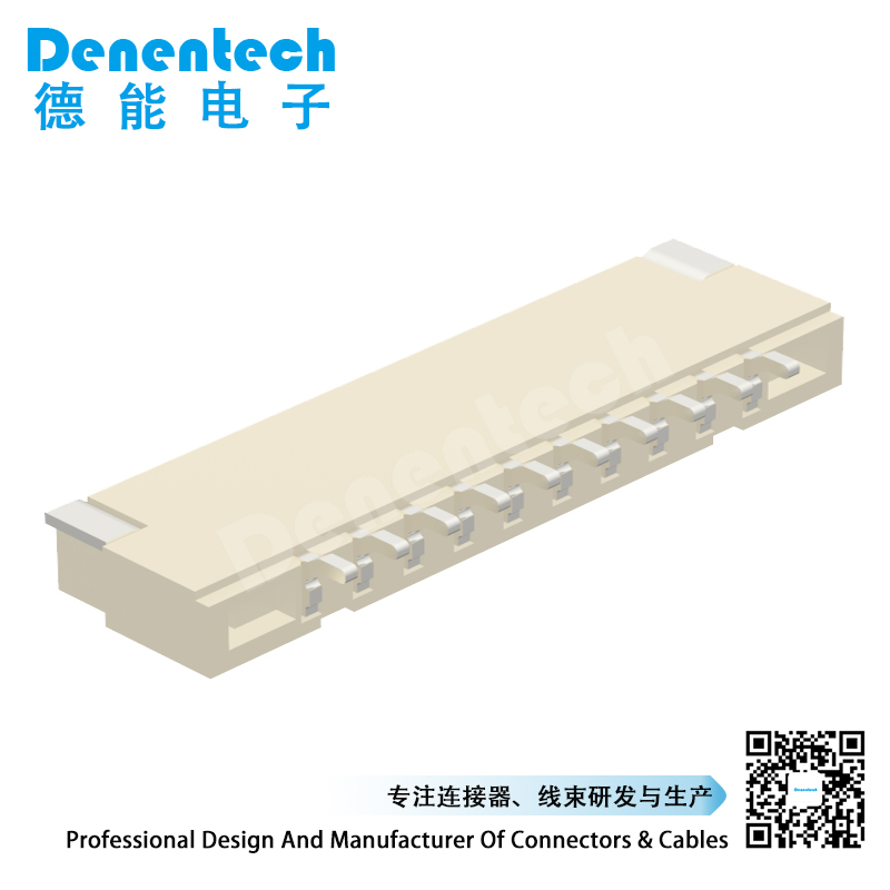 Denentech 1.25MM JAE H1.85MM single row right angle SMT 1.25mm pcb wafer female connector