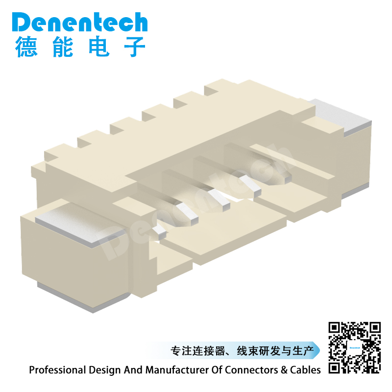 Denentech厂家批发MX单排90度SMT 1.25mm Wafer接线端子 针座 接插件连接器