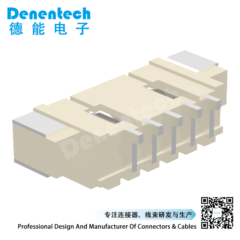 Denentech high quality WX single row right angle SMT 1.25MM 4 pin pcb wafer connector