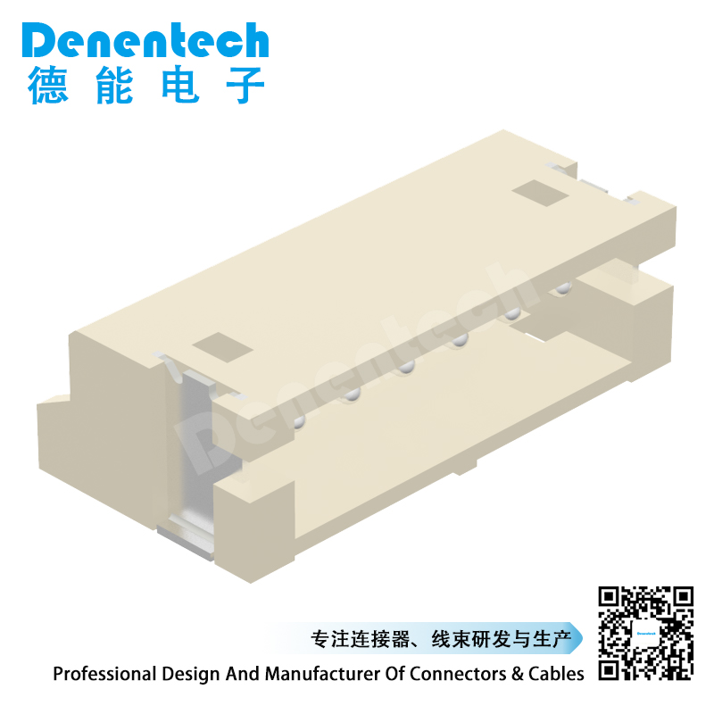 Denentech工厂直销MXH3.8单排90度SMT 1.5mmWafer针座接插件连接器