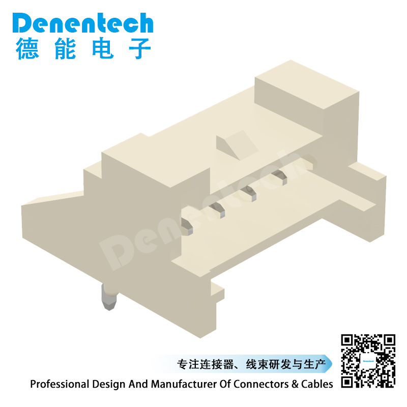 Denentech PEA single row right angle locating 2.0MM wafer connector Wire to-Board connector with lock