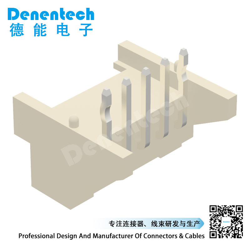 Denentech PEA single row right angle locating 2.0MM wafer connector Wire to-Board connector with lock