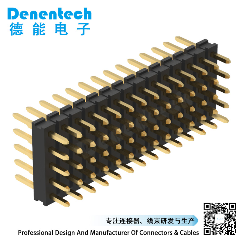 Denentech 2.0 pin header five row straight 5x20 p 2.0mm pitch pin header