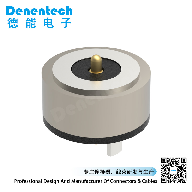 Denentech directly supplied by the factory Round magnetic pogo pin 1P male magnetic power connector