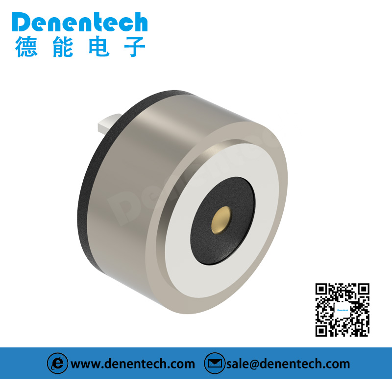 Denentech hot selling Round magnetic pogo pin 1P female magnetic pogo pin connector